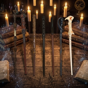 Accesorios de Disfraces de Halloween para <span class=keywords><strong>Voldemort</strong></span> y Hermione, Varita Mágica Iluminada de Plástico - Product Image 1