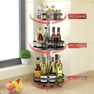 Estante giratorio para condimentos de cocina, nueva encimera, aceite, Sal, salsa, vinagre, plato giratorio de almacenamiento para uso doméstico y almacenamiento de especias - Product Image 5