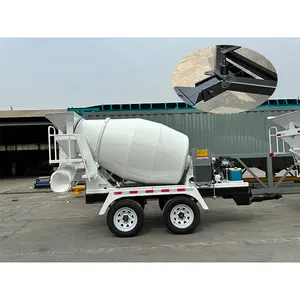 2 Year Warranty Tank With Agitator Mixers Aluminum Alloy Fuel Tanker Semi Trailer Self Loading Concrete Mixer