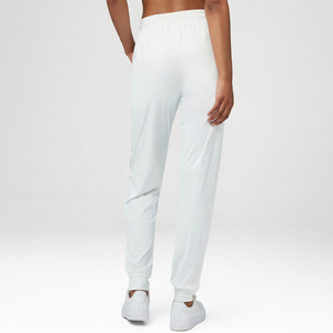 Nouveau <span class=keywords><strong>pantalon</strong></span> de sport taille mi-haute pour <span class=keywords><strong>femme</strong></span> avec fermeture à la taille élastique Style <span class=keywords><strong>cargo</strong></span> lisse et ample Lavage coloré Élastique décoratif - Product Image 2
