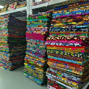 In magazzino 6 Yards Africa involucro di tessuto stampato vero e proprio tessuto olandese di cera africana stampe di puro cotone perizoma In cera Ankara - Product Image 1