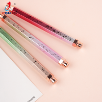 Yihuale Nouveau Pinceau à Double Tête Amovible Multifonctionnel en Métal à Manche Hexagonal pour Gel UV, Stylo de Peinture et Pinceaux Liner pour Nail Art