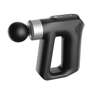 Mini pistolet de massage électrique, 12 niveaux de vitesse, moteur sans balais, rechargeable par USB, pistolet de massage blanc et noir pour le cou et la remise en forme - Product Image 4