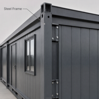 Maison conteneur insonorisée 40 pieds extensible préfabriquée modulaire bureau hôtel villa CE Laine de roche