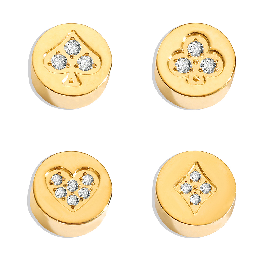 4pcs/set Gold&Silver