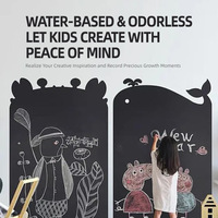 Peinture murale magnétique à base d'eau, peinture pour tableau noir en latex pour les chambres d'enfants, salle de classe, bricolage, rénovation murale à domicile, pinceau