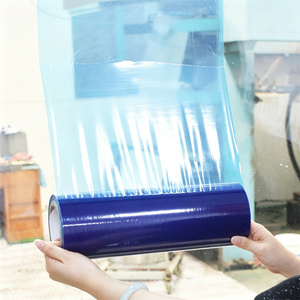 Film protecteur auto-adhésif en PET souple pour fenêtres et portes en verre trempé, 50 microns, bleu transparent, OEM - Product Image 4