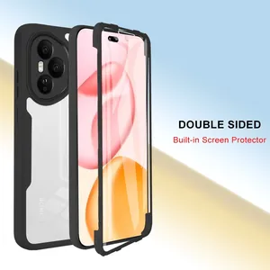 <span class=keywords><strong>Coque</strong></span> complète 360 ° pour Honor 400 Pro Lite Film de protection d'écran Silicone de luxe antichoc couverture arrière de téléphone dur Honor 400 Pro - Product Image 1