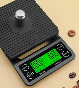 Changxie Neue 3kg/0,1g Kaffee-Timer-Einheiten mit Tara-Funktion Digitale Küchen waage Multifunktions-Lebensmittel waage
