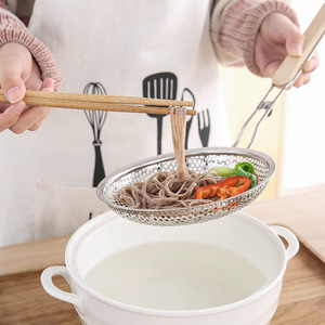 Cuillère écumoire en acier inoxydable écologique à mailles fines, lavage à la main uniquement, pour nouilles et spaghetti - Product Image 3