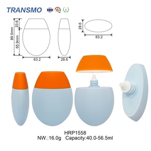 Tube de crème solaire vide personnalisé de 40,0 à 56,5 ml, emballage à presser pour lotion, crème et shampoing - Product Image 2