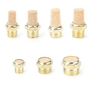 चडल्ट पूर्ण पीतल का आधा वायु कंप्रेसर साइलेंसर मफलर एंटी-धूल ध्वनि सोलेनॉइड वाल्व के लिए मफलर - Product Image 1