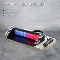 Luz estroboscópica de advertencia de emergencia para coche, camión, coche, 8 LED, 12V, con 3 otros accesorios de luz para coche