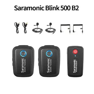 Saramonic Blink 500 Blink500 B1 B2 B3 B4 B5 B6无线领夹式麦克风录音室电容采访麦克风，用于电话DSLR