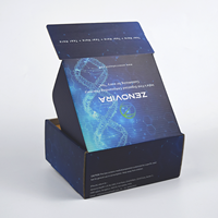 Boîtes d'expédition en carton pour médicaments avec bande adhésive auto-scellante personnalisée, fermeture éclair, pelable, pour envoi postal