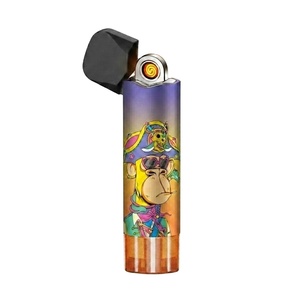 Mini Encendedor Electrónico Delgado Tornado 15K, Encendedor de Cigarrillos Recargable por USB, Resistente al Viento, para Venta al por Mayor en Países Bajos - Product Image 2