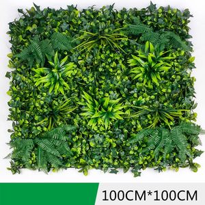 Feuillage artificiel gazon artificiel 5d Panneau mural tropical artificiel vert panneau mural herbe de pampa feuille de palmier artificiel mur - Product Image 3