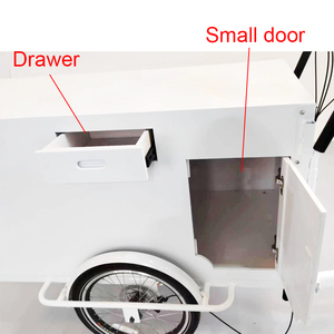 Vélo alimentaire 3 roues Hot Dog Tricycle chariot Mobile fruits distributeur automatique chariot avec Table pliante peut être utilisé pour vendre café Snack - Product Image 4