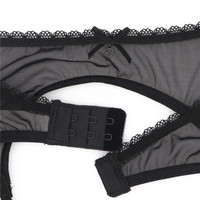 Ensemble de lingerie en dentelle transparente ultra-fine Varsbaby pour femmes grandes tailles, 4 pièces