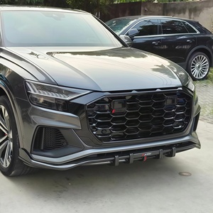 2018-2022 accesorios de coche RSQ8 rejilla delantera para <span class=keywords><strong>Audi</strong></span> <span class=keywords><strong>Q8</strong></span> parrilla actualización RSQ8 marco <span class=keywords><strong>Quattro</strong></span> estilo Facelift malla Honeycomb Grill - Product Image 3