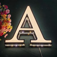 Letras LED 3D Personalizadas con Orificios Laterales, Letrero Luminoso Frontal, Letrero Luminoso para Montaje en Pared, Logotipo Comercial, Decoración de Letreros para Interiores y Exteriores