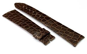 20mm thực vật pha trộn Da dây đeo đồng hồ phụ kiện thiết kế đơn giản màu nâu sáng bóng da cá sấu bên dây đeo cho Franck Muller 7391 - Product Image 2