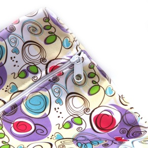 Tas Popok Tahan Air Basah Kering Tas Popok Travel Bersalin Kecil Dapat Dipakai Ulang Tas Basah Ritsleting Popok Cetak 30*40 Cm - Product Image 4