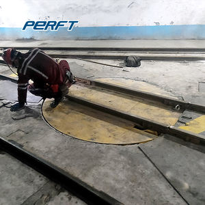 중국 제조 전기 360 도 회전 플랫폼 턴테이블 레일 전송 카트 - Product Image 2