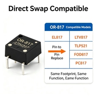 ORL817OV Optoacoplador de Alta Aislación Orient para Montaje en Superficie, para Procesamiento Integrado, Fuente de Alimentación Conmutada, Control Industrial y Hogar