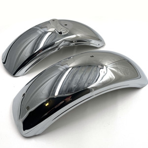 Points de fixation d'origine pour CT70 DAX ST70 <span class=keywords><strong>Moto</strong></span> vintage Ensemble de garde-boue avant et arrière chromés - Product Image 6