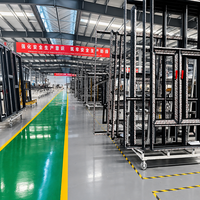 Fenêtre à battant en aluminium haut de gamme à ouverture vers l'extérieur, quincaillerie allemande, ultra-résistante et à économie d'énergie pour manoir moderne