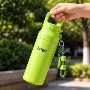Bouteille isotherme en acier inoxydable 620 ml à double paroi avec corde, design minimaliste pour les voyages et l'extérieur - Product Image 4