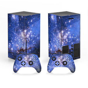 Pegatinas de vinilo para Xbox Series X, cubierta protectora con diseño de estrellas de galaxia para consola y controlador - Product Image 1