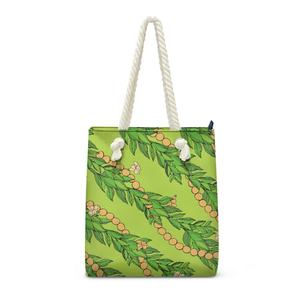 Hawaïen Kukui écrou arbre dame sac fourre-tout impression sur demande livraison directe vacances sac à main élégant pratique corde sac à provisions pour les femmes 67 - Product Image 4