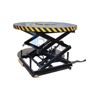 Plataforma giratoria de exhibición de coche de mesa redonda de elevación eléctrica/plato giratorio circular hidráulico elevador de escenario giratorio de 360 grados