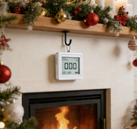 Détecteur de monoxyde de carbone portable rechargeable USB Airsense C601 avec alarme, écran LCD, affichage de la température et de l'humidité, équipement de mesure du CO
