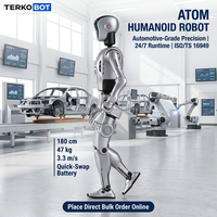 TERKOBOT ATOM Max, Robot Humanoide de Doble Brazo con Capacidad de Carga Total de 7 kg, Manejo de Precisión, Ensamblaje Automotriz