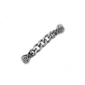 Cadena de cuentas de acero inoxidable yunnique para hacer pulseras, accesorios de joyería de forma irregular GZY-PJ0202 - Product Image 2