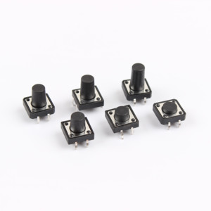 Interrupteur Tactile Micro Momentané SMD <span class=keywords><strong>12x12</strong></span> pour Panneau SMT PCB, Bouton Poussoir Tactile Marche/Arrêt 4 Broches, Hauteur 5 6 7 8 9 10 11 12mm - Product Image 3