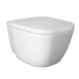 WC suspendu, longueur 58 cm, largeur 36,5 cm, design sans rebord, fixation dissimulée - Product Image 1