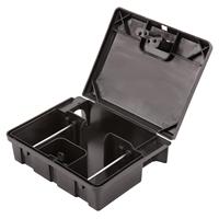 Boîte à appâts pour rats en plastique avec couvercle rabattable verrouillable, étanche, durable, sûre, piège à rongeurs
