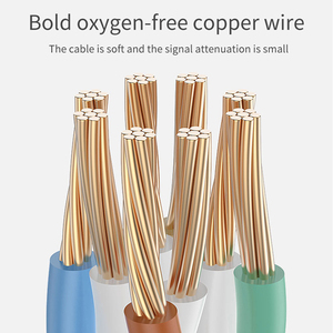 Ngoài trời SFTP vá dây CAT7 cáp 26AWG RoHS PVC cáp Ethernet CAT7 10Gbps Fluke kiểm tra 1. 5m3m10m15m20m30m - Product Image 5