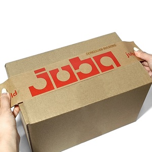 Ruban adhésif d'emballage écologique de couleur personnalisée, logo personnalisé, ruban adhésif en papier kraft imprimé avec logo personnalisé, auto-adhésif - Product Image 1