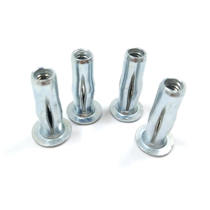 Mạ kẽm kẽm thép Pre bulbed Threaded rãnh cơ thể chèn chéo plusnut đèn lồng đinh tán NUT - Product Image 1