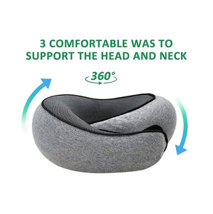 Almohada de Viaje de Alta Calidad para Avión, Almohada de Espuma Viscoelástica con Soporte Cervical Personalizado, Almohada Ajustable en Forma de Caracol - Product Image 2