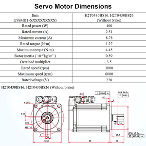 Kit de Motor de CA de 400W 220V y Controlador EtherCAT con Software de Depuración para Líneas de Empaquetado Automatizadas, AGV, Brazos Robóticos, 400w M - Product Image 5