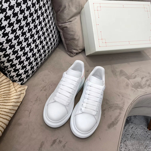 Nouvelles chaussures décontractées à plateforme découpées au laser par des designers - Sneakers en maille à lacets printemps respirantes imperméables de qualité supérieure blanches - Product Image 3