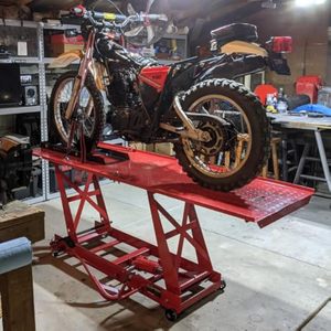 Cric de réparation de <span class=keywords><strong>moto</strong></span> de haute qualité 800 lb, support de levage de réparation de <span class=keywords><strong>moto</strong></span>, table de levage de réparation de <span class=keywords><strong>moto</strong></span>, support de paddock - Product Image 6