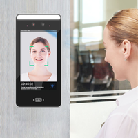 Système de contrôle d'accès aux portes avec reconnaissance faciale, écran tactile de 5 pouces, vision nocturne, conception étanche, 5000 visages, WIFI/TCP/IP