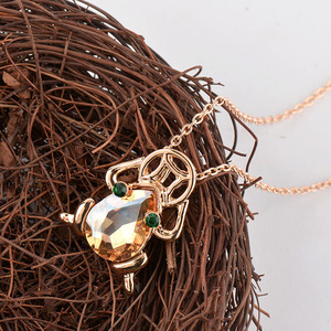 Collana con ciondolo rospo Feng Shui per donna e uomo collana placcata in oro con ciondoli serie <span class=keywords><strong>Folklore</strong></span> cinese - Product Image 5